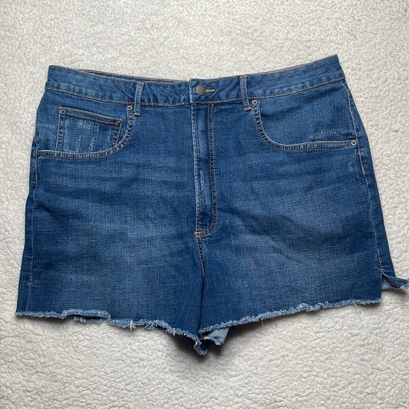 Nine Eight New York Denim Jeans Shorts Stretch Size 16 - Picture 1 of 7